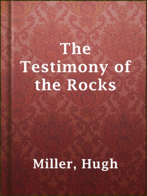 cover image of The Testimony of the Rocks